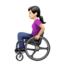 Woman In Manual Wheelchair（明るい肌色） (Apple)
