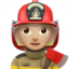 Woman Firefighter（やや明るい肌色） (Apple)