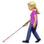 Woman With White Cane（やや明るい肌色） (Apple)