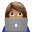 Woman Technologist（中間の肌色） (Apple)