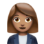 Woman Office Worker（中間の肌色） (Apple)