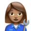 Woman Mechanic（中間の肌色） (Apple)