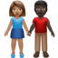 Man And Woman Holding Hands（中間の肌色） (Apple)