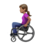 Woman In Manual Wheelchair（中間の肌色） (Apple)