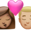 Kiss: Woman, Man（やや明るい肌色） (Apple)