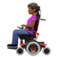 Woman In Motorized Wheelchair（やや暗い肌色） (Apple)