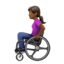 Woman In Manual Wheelchair（やや暗い肌色） (Apple)