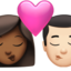 Kiss: Woman, Man（明るい肌色） (Apple)