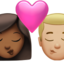 Kiss: Woman, Man（やや明るい肌色） (Apple)