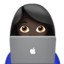Woman Technologist（暗い肌色） (Apple)