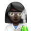 Woman Scientist（暗い肌色） (Apple)