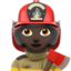 Woman Firefighter（暗い肌色） (Apple)