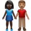 Man And Woman Holding Hands（中間の肌色） (Apple)