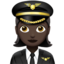 Woman Pilot（暗い肌色） (Apple)