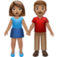 Man And Woman Holding Hands（中間の肌色） (Apple)