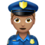 Woman Police Officer（中間の肌色） (Apple)