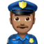 Man Police Officer（中間の肌色） (Apple)
