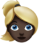 Woman: Blond Hair（暗い肌色） (Apple)