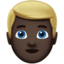 Man: Blond Hair（暗い肌色） (Apple)