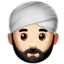 Man Wearing Turban（明るい肌色） (Apple)