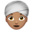 Woman Wearing Turban（中間の肌色） (Apple)