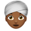 Woman Wearing Turban（やや暗い肌色） (Apple)