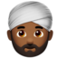 Man Wearing Turban（やや暗い肌色） (Apple)
