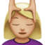 Woman Getting Massage（やや明るい肌色） (Apple)