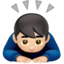 Man Bowing（明るい肌色） (Apple)