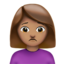 Woman Frowning（中間の肌色） (Apple)