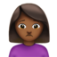 Woman Frowning（やや暗い肌色） (Apple)