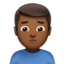 Man Frowning（やや暗い肌色） (Apple)