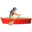 Woman Rowing Boat（明るい肌色） (Apple)