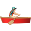 Man Rowing Boat（明るい肌色） (Apple)