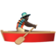 Man Rowing Boat（暗い肌色） (Apple)