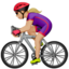 Woman Biking（やや明るい肌色） (Apple)