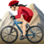 Woman Mountain Biking（明るい肌色） (Apple)
