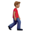 Man Walking Facing Right（中間の肌色） (Apple)