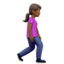 Woman Walking Facing Right（やや暗い肌色） (Apple)