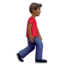 Man Walking Facing Right（やや暗い肌色） (Apple)