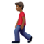 歩く男性（やや暗い肌色） (Apple)