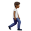 Person Walking Facing Right（やや暗い肌色） (Apple)