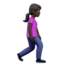 Woman Walking Facing Right（暗い肌色） (Apple)