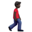 Man Walking Facing Right（暗い肌色） (Apple)