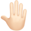 手の甲（明るい肌色） (Apple)