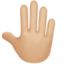 手の甲（やや明るい肌色） (Apple)