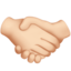 握手（明るい肌色） (Apple)