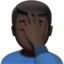 Man Facepalming（暗い肌色） (Apple)