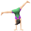 Woman Cartwheeling（明るい肌色） (Apple)