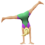 Woman Cartwheeling（やや明るい肌色） (Apple)